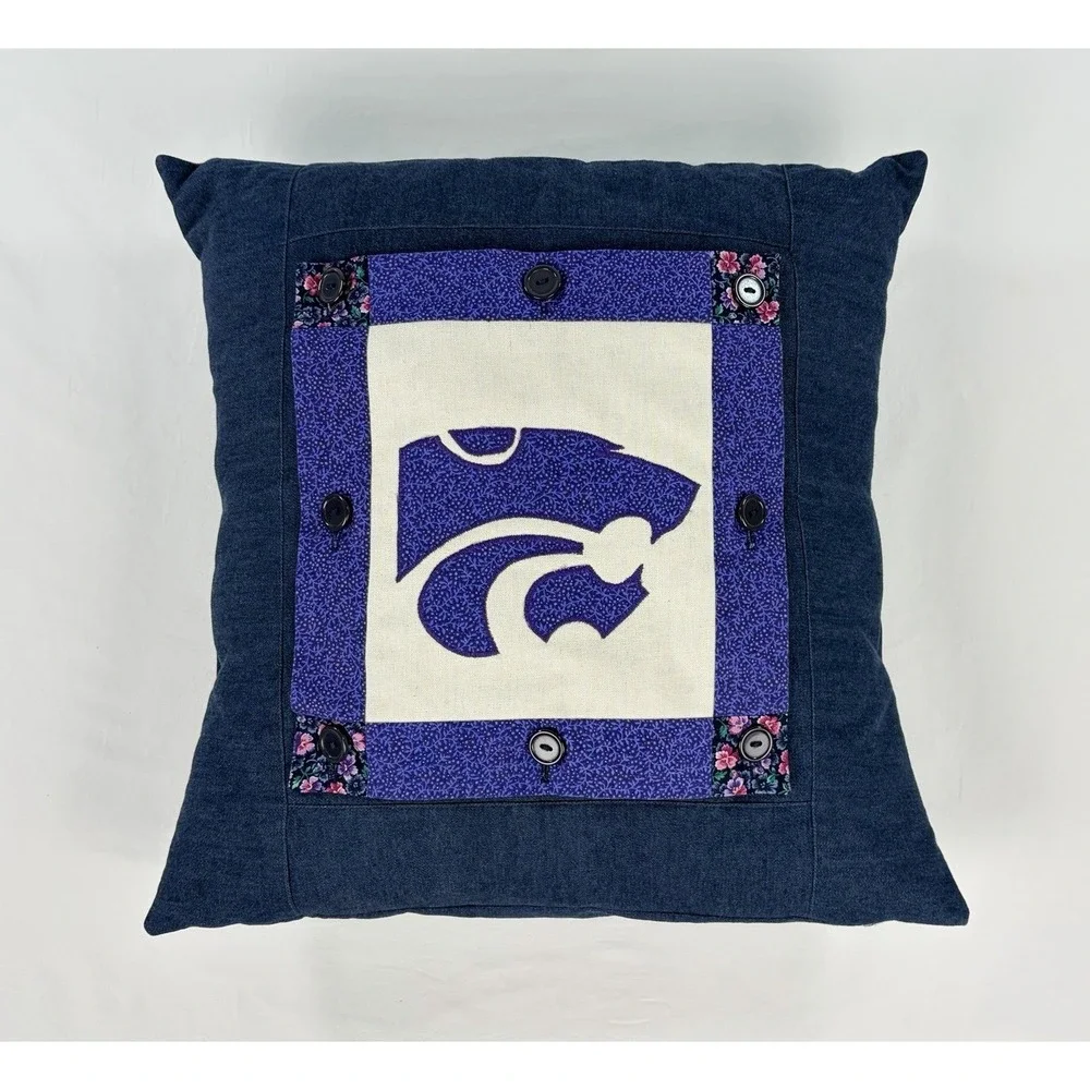 Handmade Interchangeable Button On Quilted Seasonal Holiday Pillow Cover Set 6pc